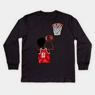 Basketball Lovers Kids Long Sleeve T-Shirt